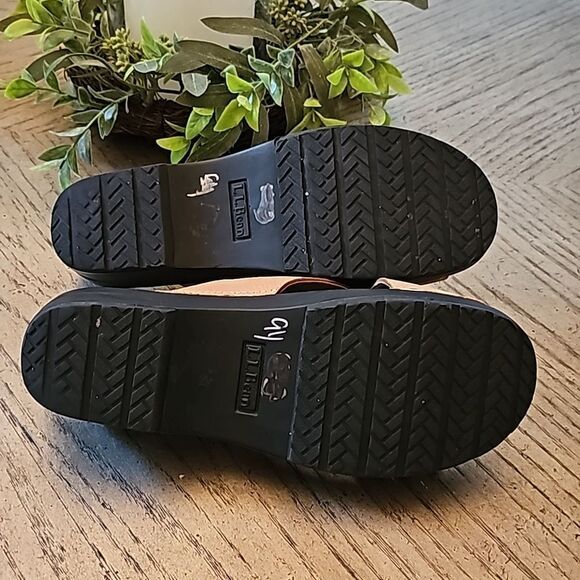 L.L. Bean tan leather sandals size 8 new condition - Picture 6 of 10